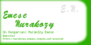 emese murakozy business card